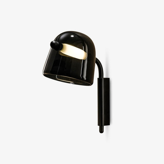 Penumbra Wall Light | Handblown Glass & Metal | Black or White