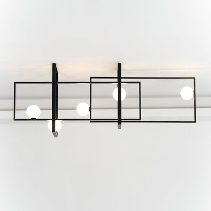 Mondrian Ceiling Light | Murano Glass | White