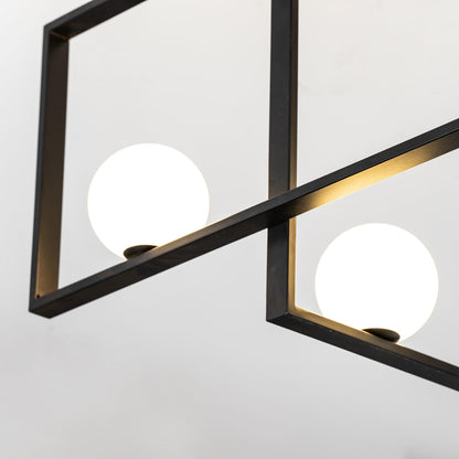 Mondrian Ceiling Light | Murano Glass | White