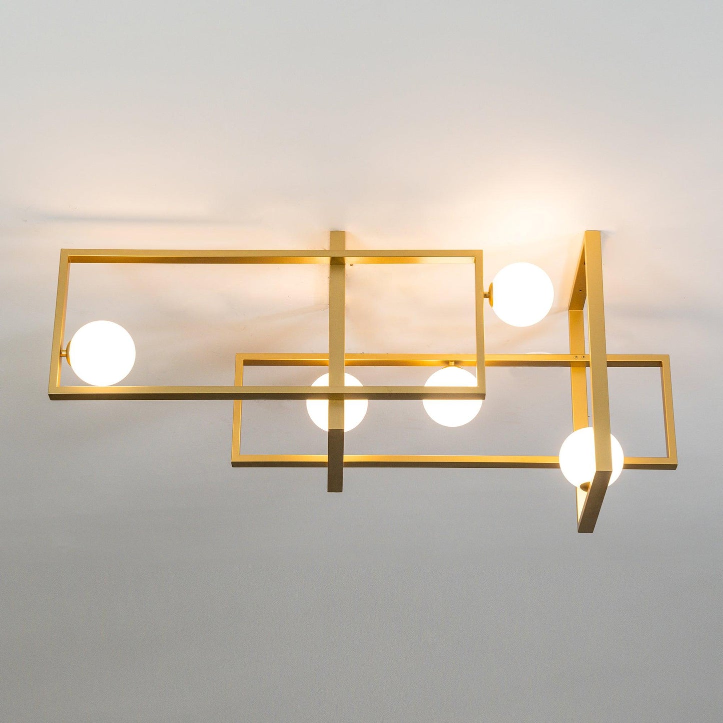 Mondrian Ceiling Light | Murano Glass | White