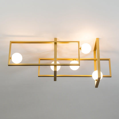 Mondrian Ceiling Light | Murano Glass | White