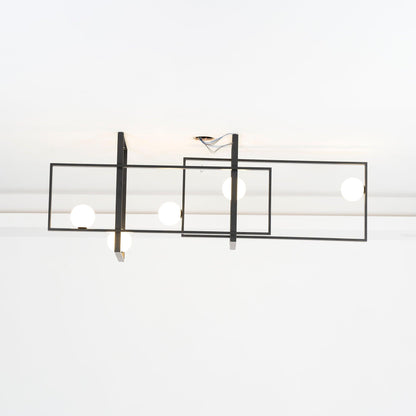 Mondrian Ceiling Light | Murano Glass | White