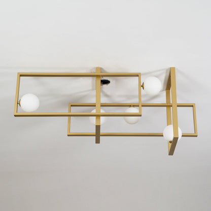 Mondrian Ceiling Light | Murano Glass | White