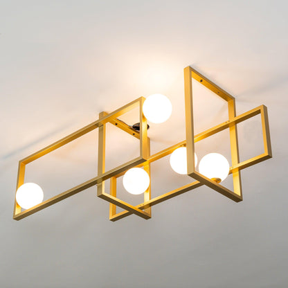 Mondrian Ceiling Light | Murano Glass | White