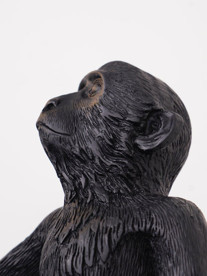 Monkey Table Lamp | Resin & Metal | Black or White