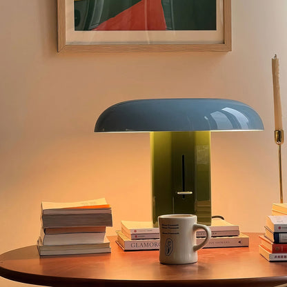 Montera Table Lamp | Metal & Aluminium | Orange & Green