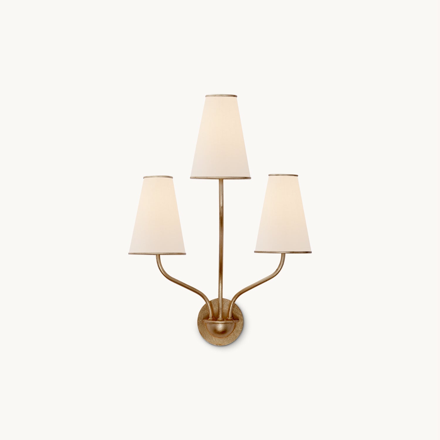 Montreuil Wall Light | Antique Brass & Nickel | 3-Light Design