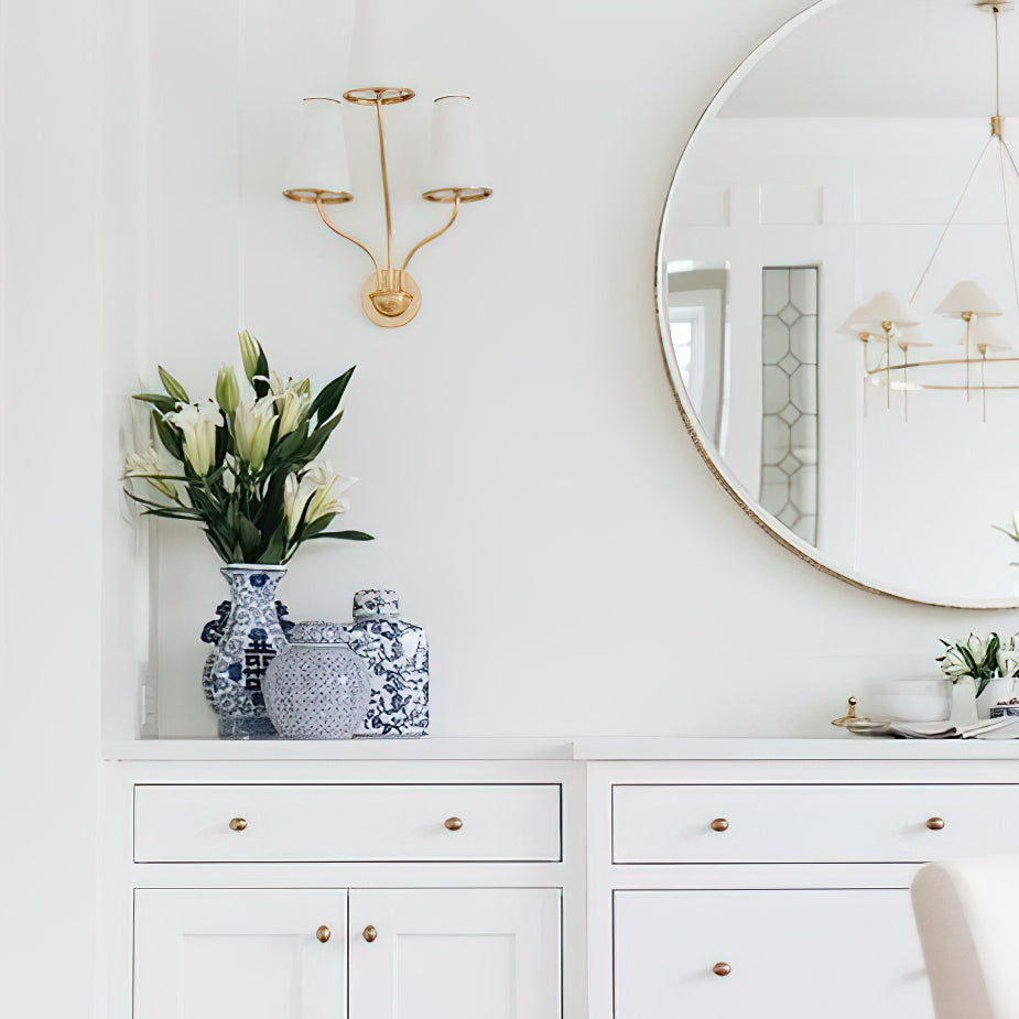 Montreuil Wall Light | Antique Brass & Nickel | 3-Light Design
