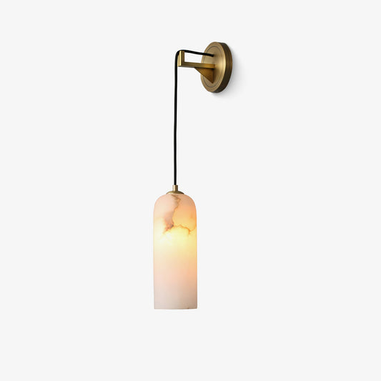 Monty Wall Lamp | Brass & Alabaster | White Shade