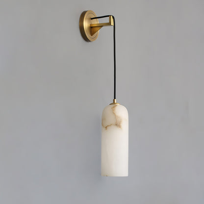 Monty Wall Lamp | Brass & Alabaster | White Shade