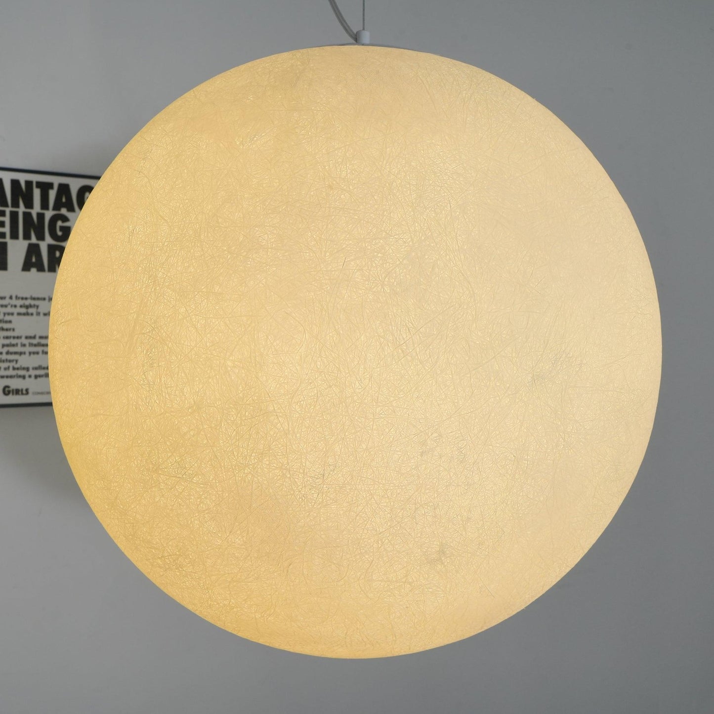 Moon Pendant Lamp | White Resin | Multiple Sizes