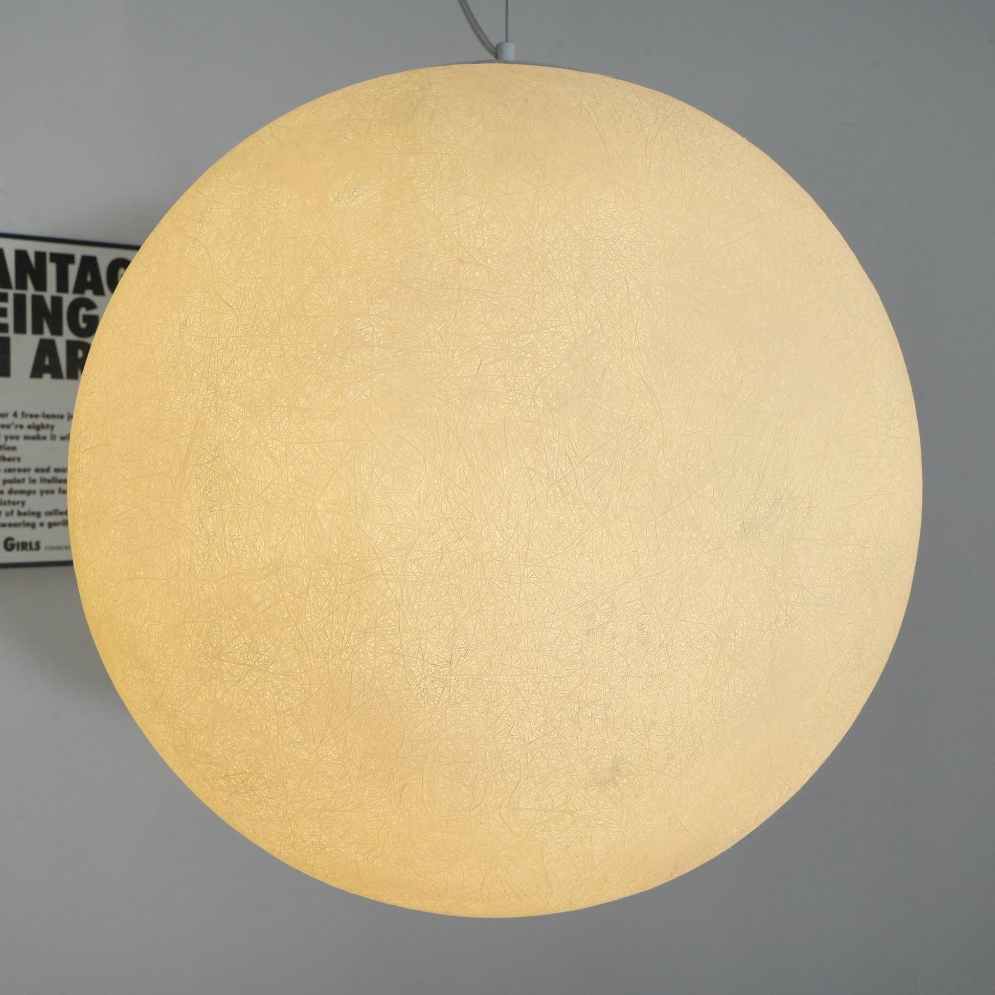 Moon Pendant Lamp | White Resin | Multiple Sizes