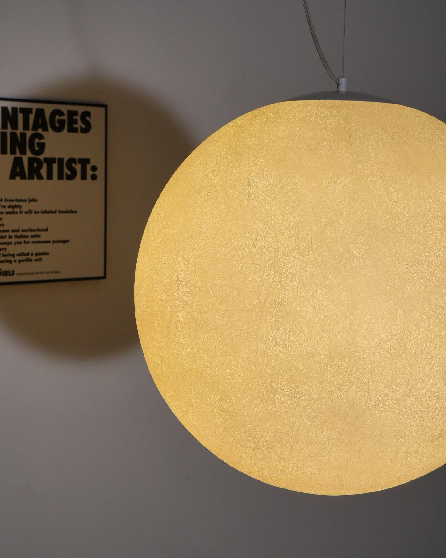 Moon Pendant Lamp | White Resin | Multiple Sizes