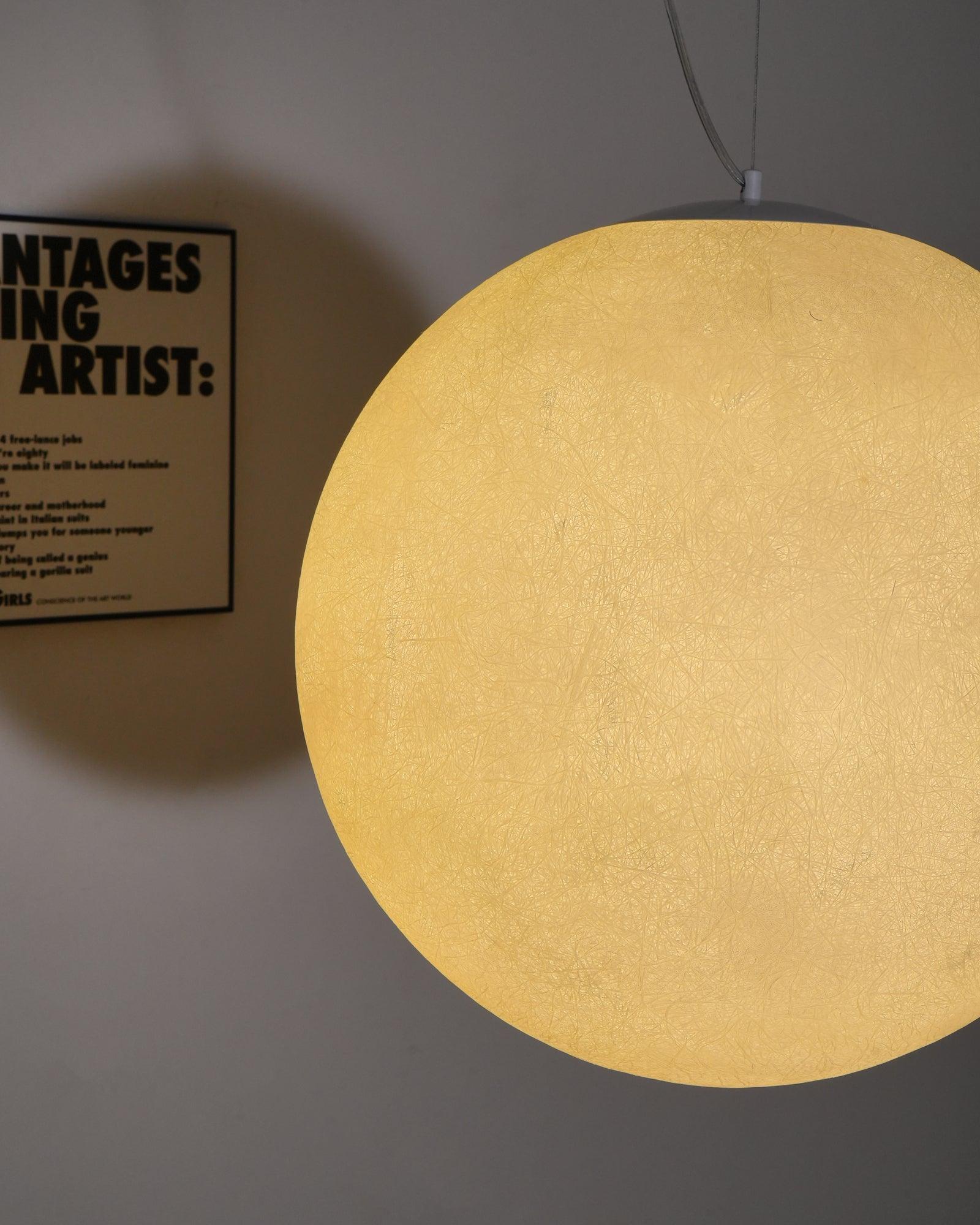 Moon Pendant Lamp | White Resin | Multiple Sizes