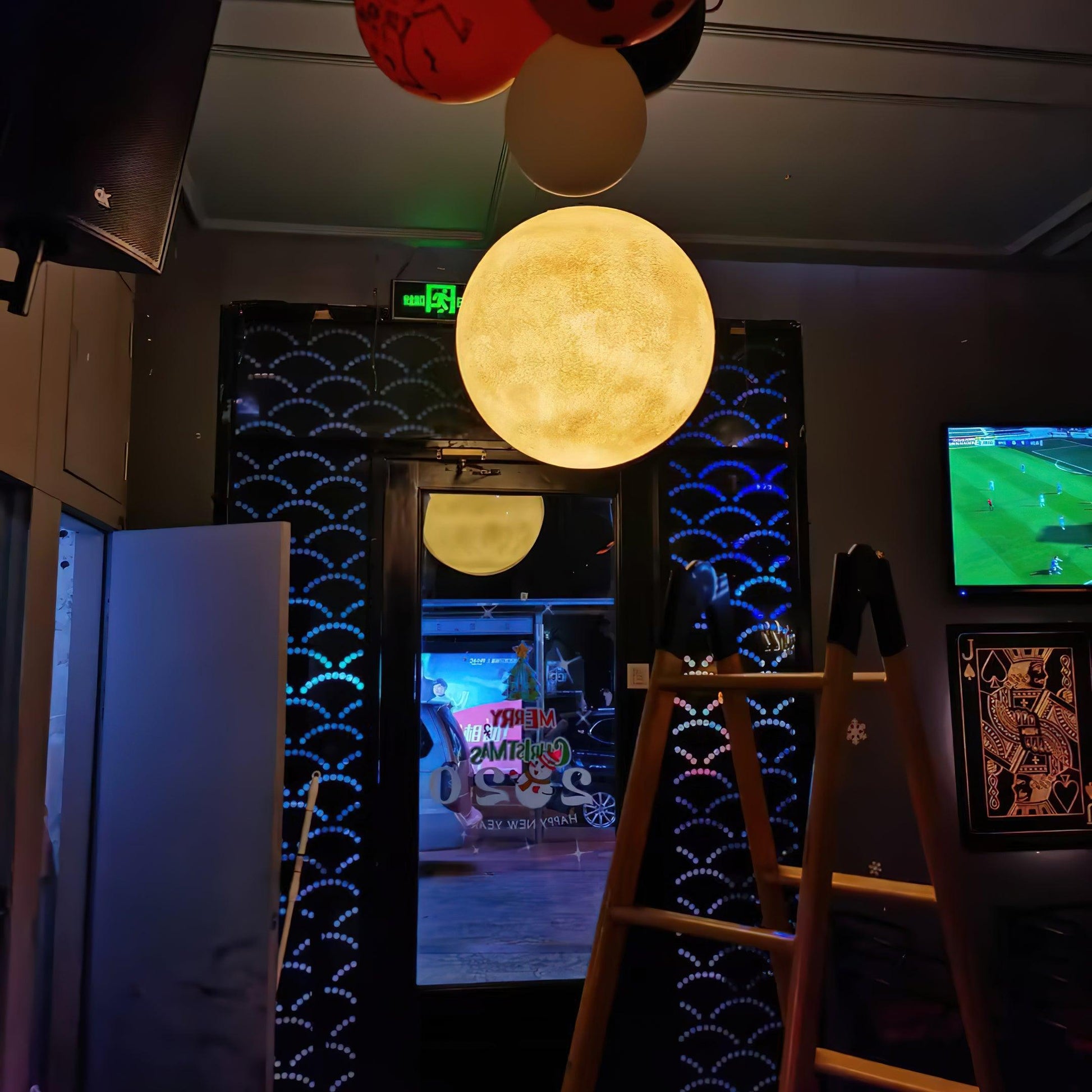 Moon Pendant Lamp | White Resin | Multiple Sizes