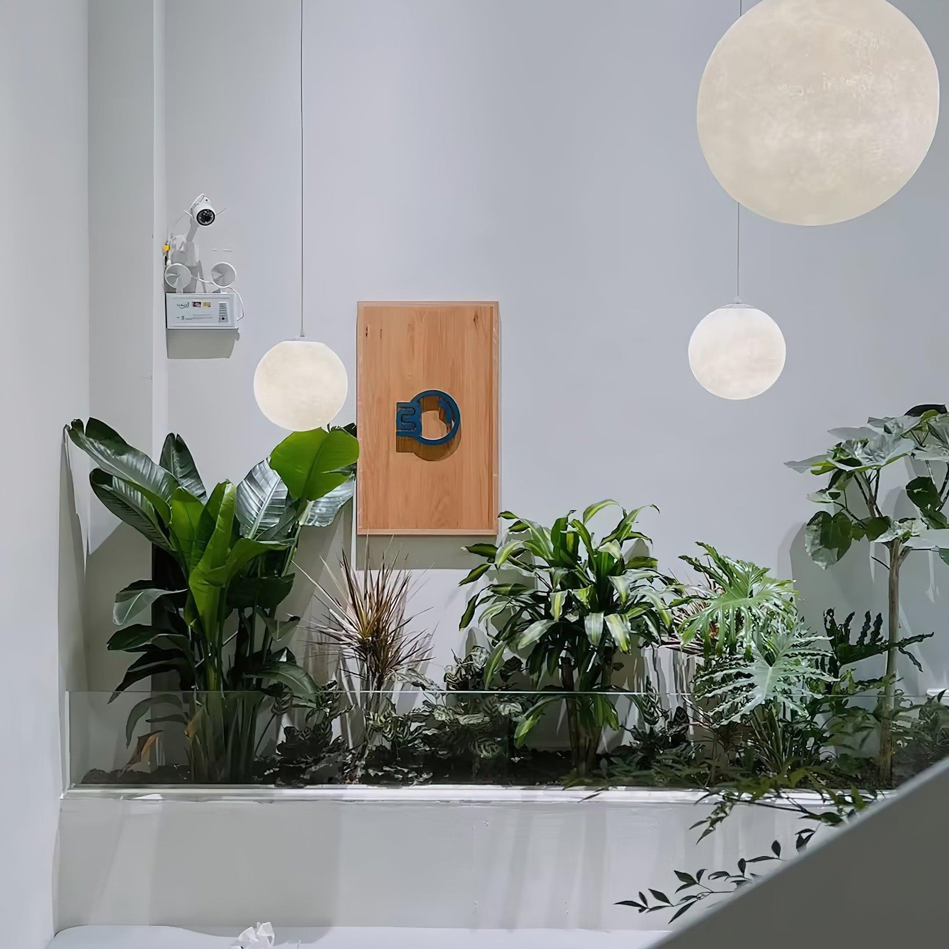 Moon Pendant Lamp | White Resin | Multiple Sizes