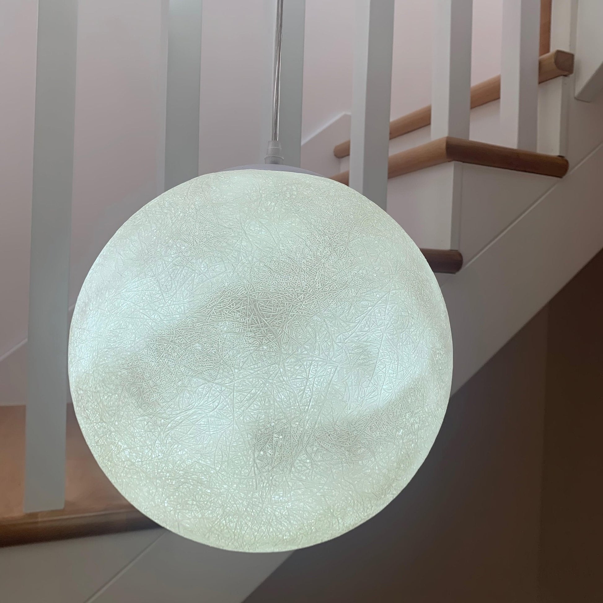 Moon Pendant Lamp | White Resin | Multiple Sizes