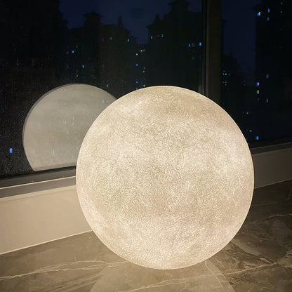 Moon Table Lamp | White FRP Fiber | Multiple Sizes Available