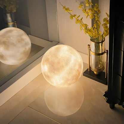 Moon Table Lamp | White FRP Fiber | Multiple Sizes Available