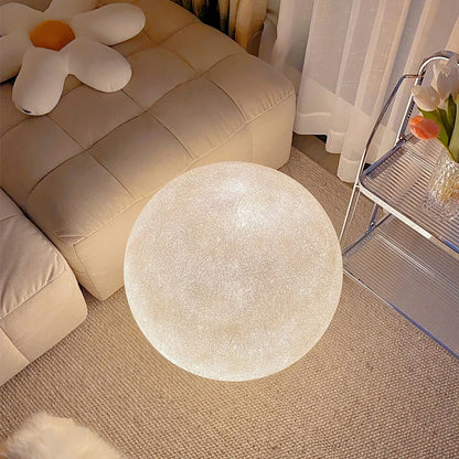 Moon Table Lamp | White FRP Fiber | Multiple Sizes Available
