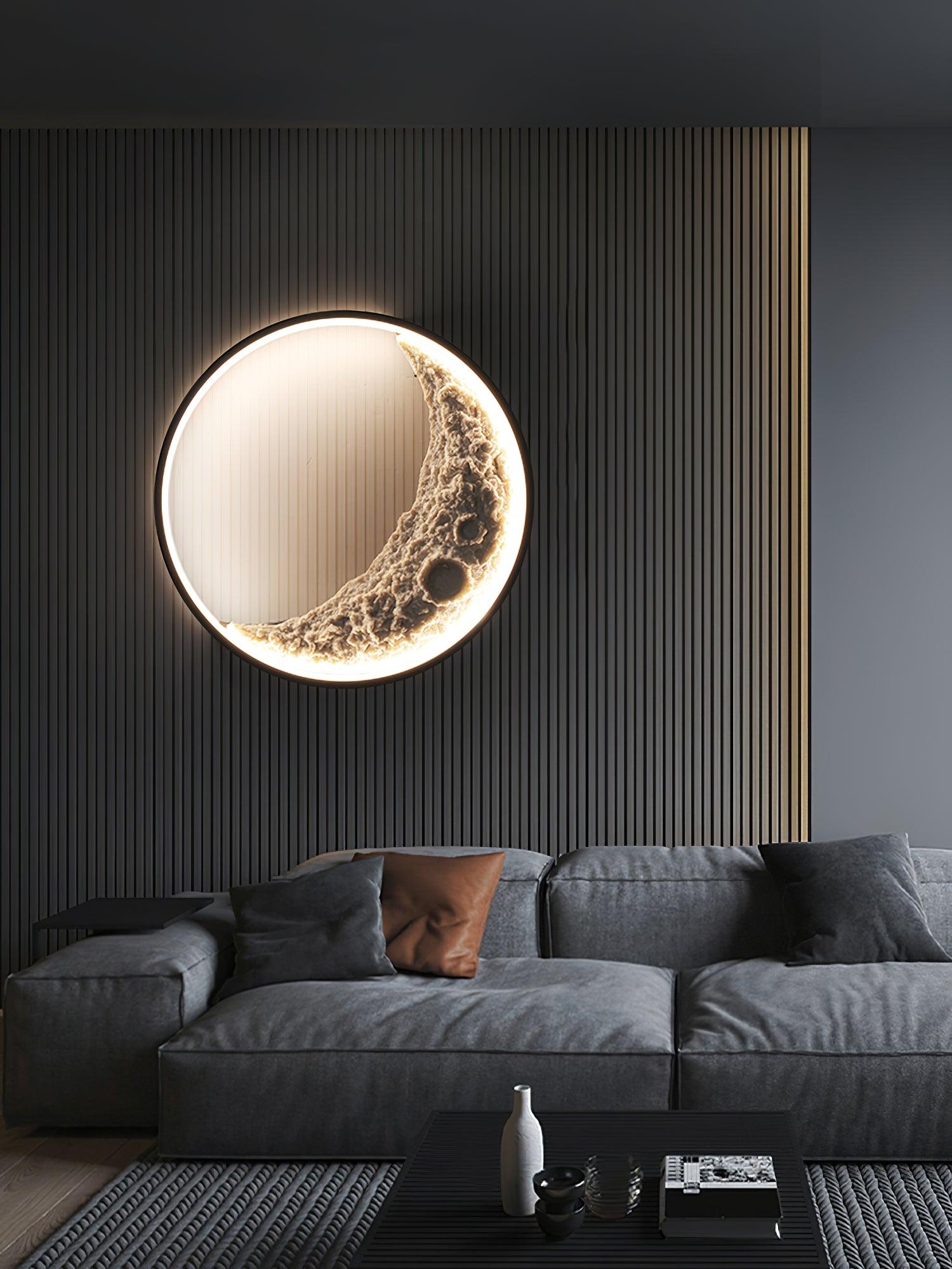 Moon Wall Lamp | LED | Black + White