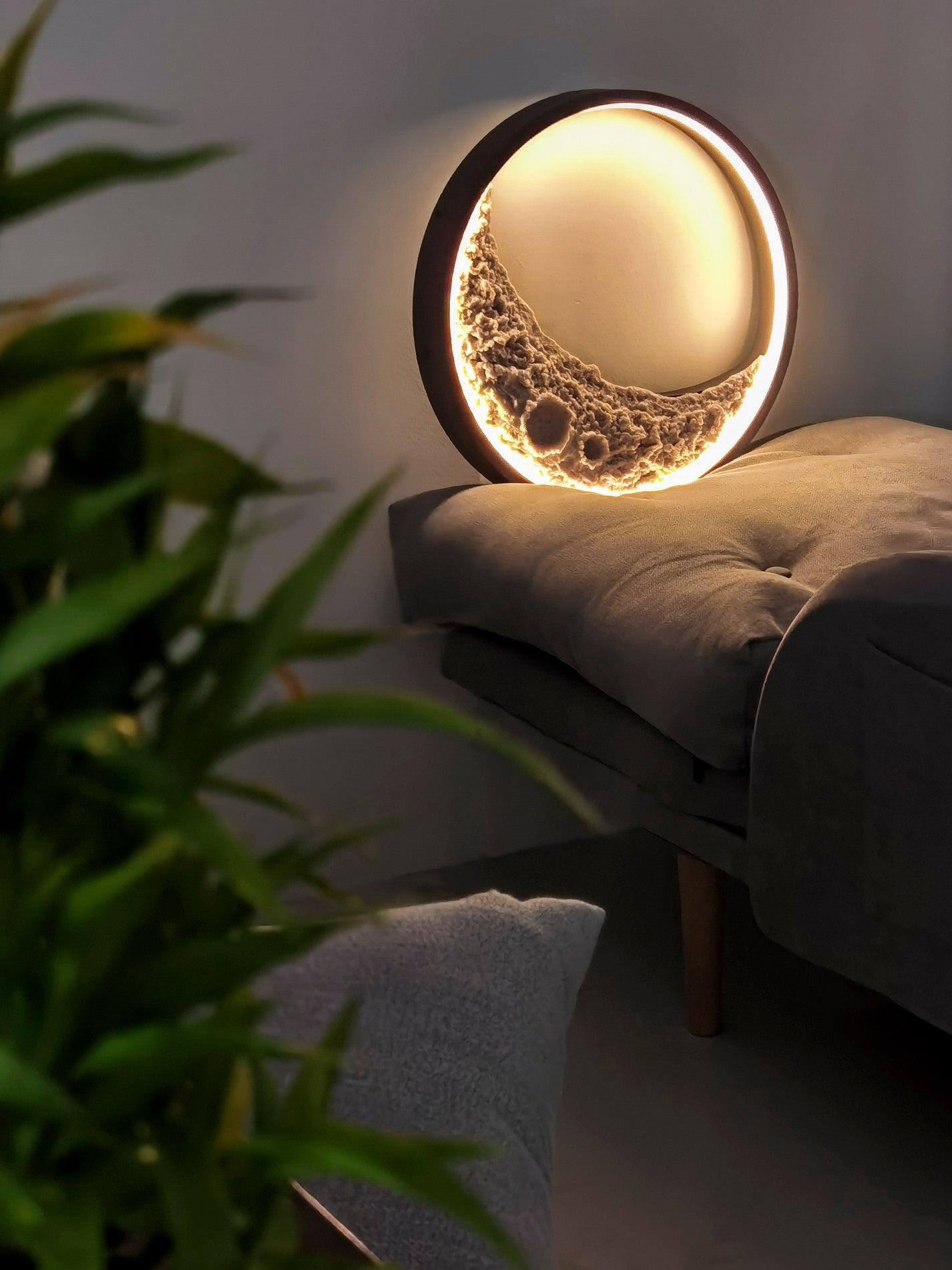 Moon Wall Lamp | LED | Black + White
