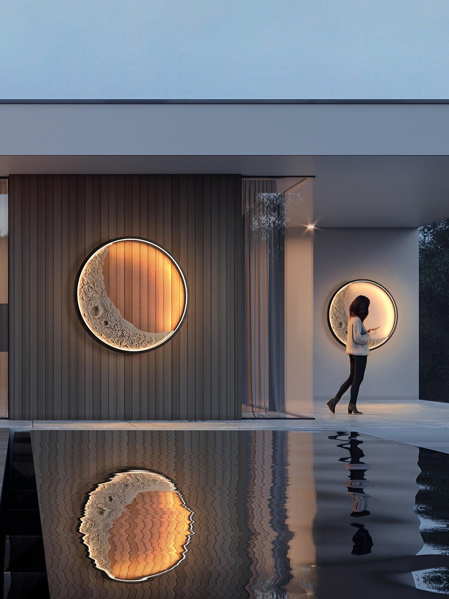 Moon Wall Lamp | LED | Black + White