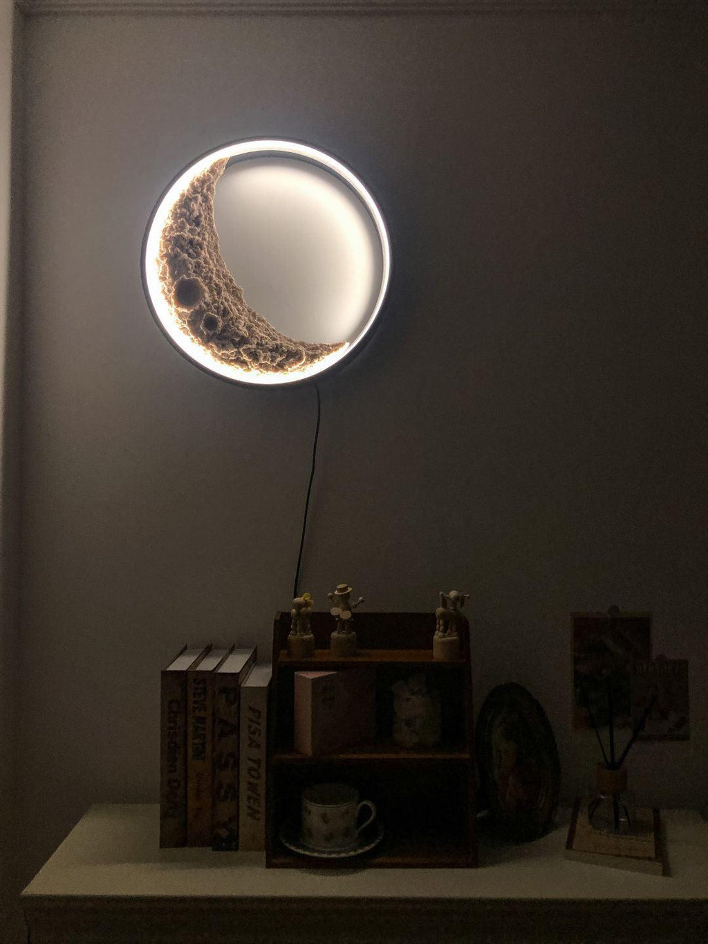 Moon Wall Lamp | LED | Black + White