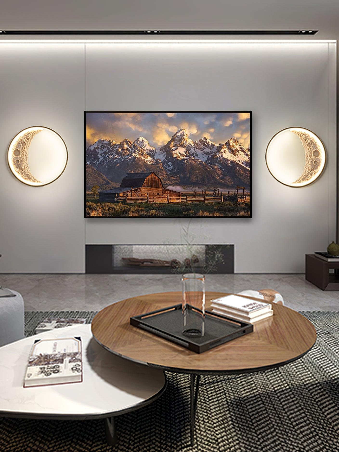 Moon Wall Lamp | LED | Black + White
