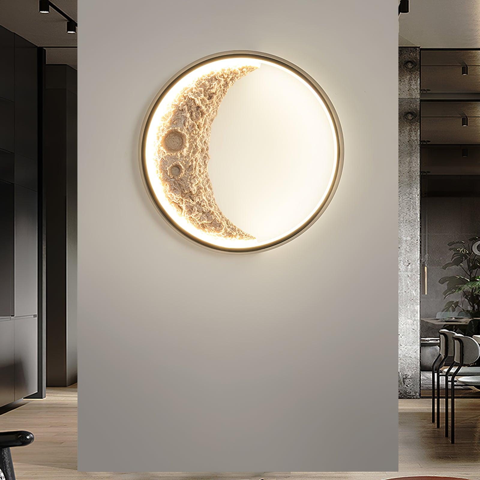 Moon Wall Lamp | LED | Black + White