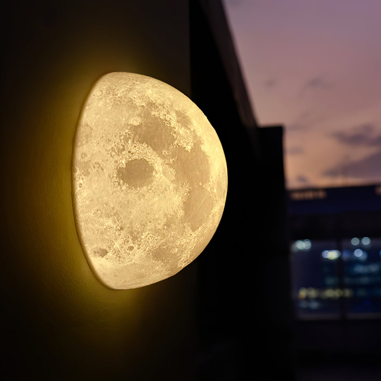 Moon 3D Wall Lamp | Lunar Surface | White