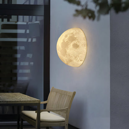 Moon 3D Wall Lamp | Lunar Surface | White