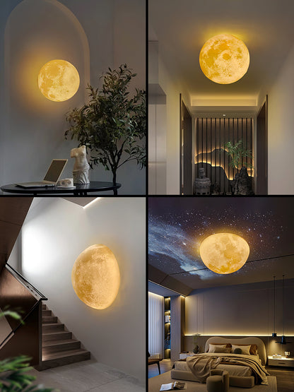 Moon 3D Wall Lamp | Lunar Surface | White