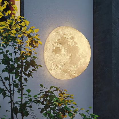 Moon 3D Wall Lamp | Lunar Surface | White