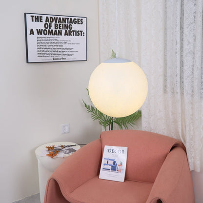 Moon Pendant Lamp | White Resin | Multiple Sizes