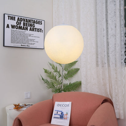 Moon Pendant Lamp | White Resin | Multiple Sizes