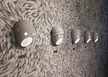 Mask Wall Light | Resin, Aluminum, Iron | Grey