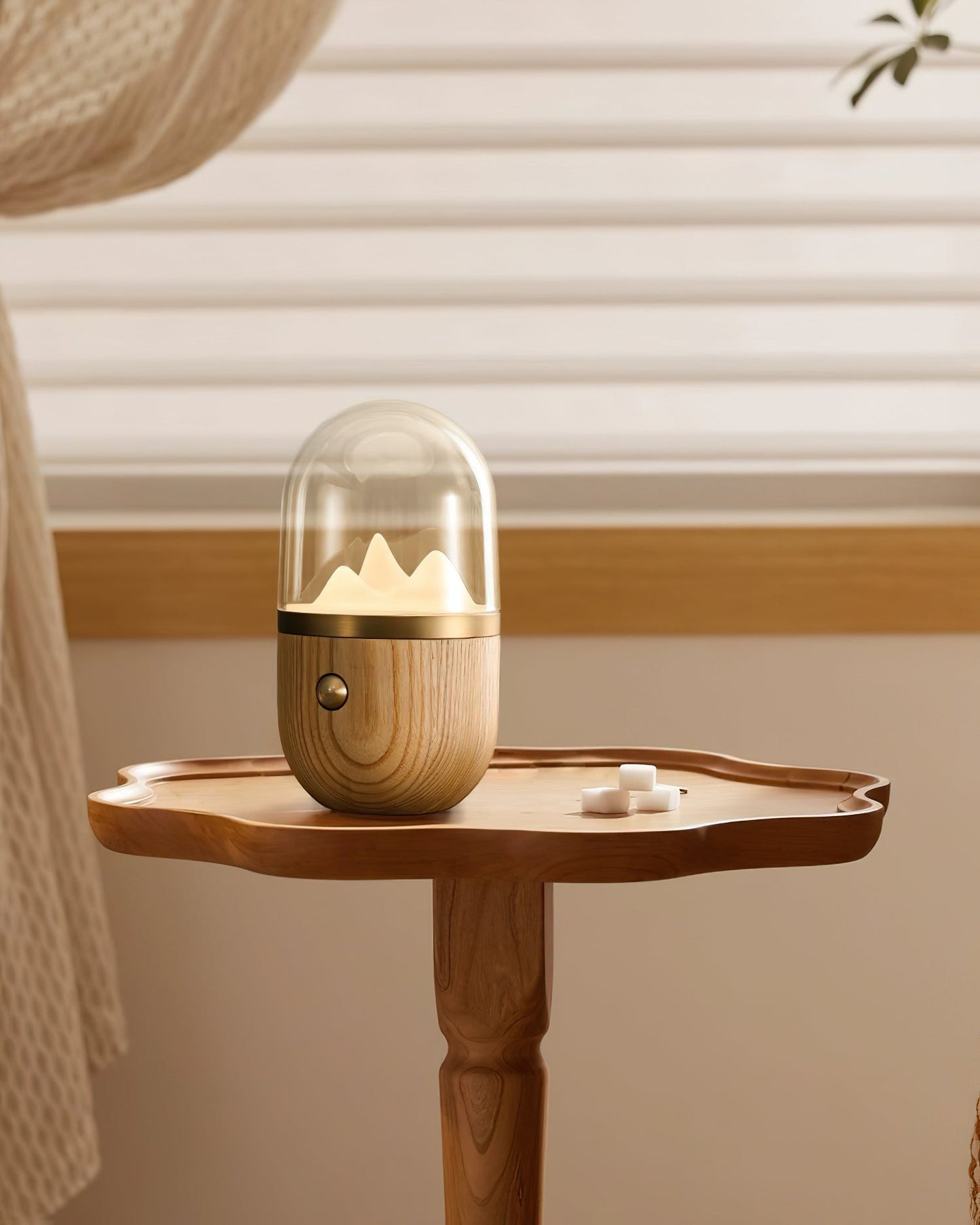 Mountain Peak Night Lamp | Acrylic & Wood | Various Colors