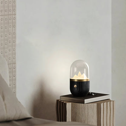 Mountain Peak Night Lamp | Acrylic & Wood | Various Colors
