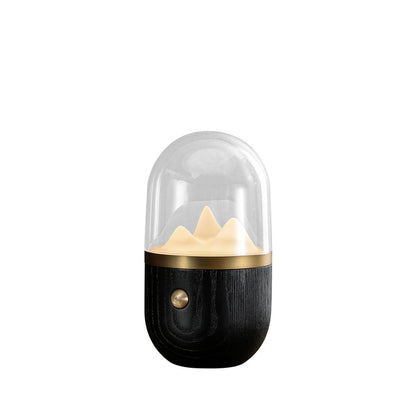 Mountain Peak Night Lamp | Acrylic & Wood | Various Colors