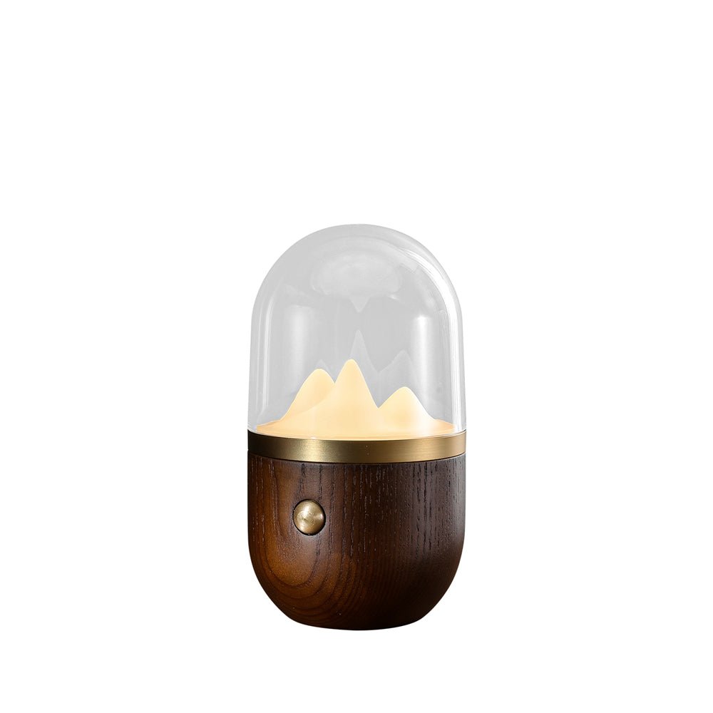 Mountain Peak Night Lamp | Acrylic & Wood | Various Colors