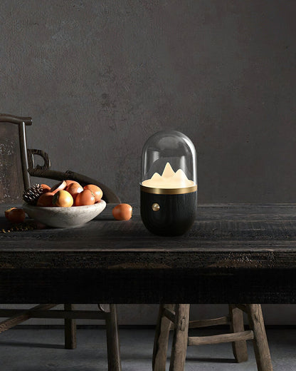 Mountain Peak Night Lamp | Acrylic & Wood | Various Colors