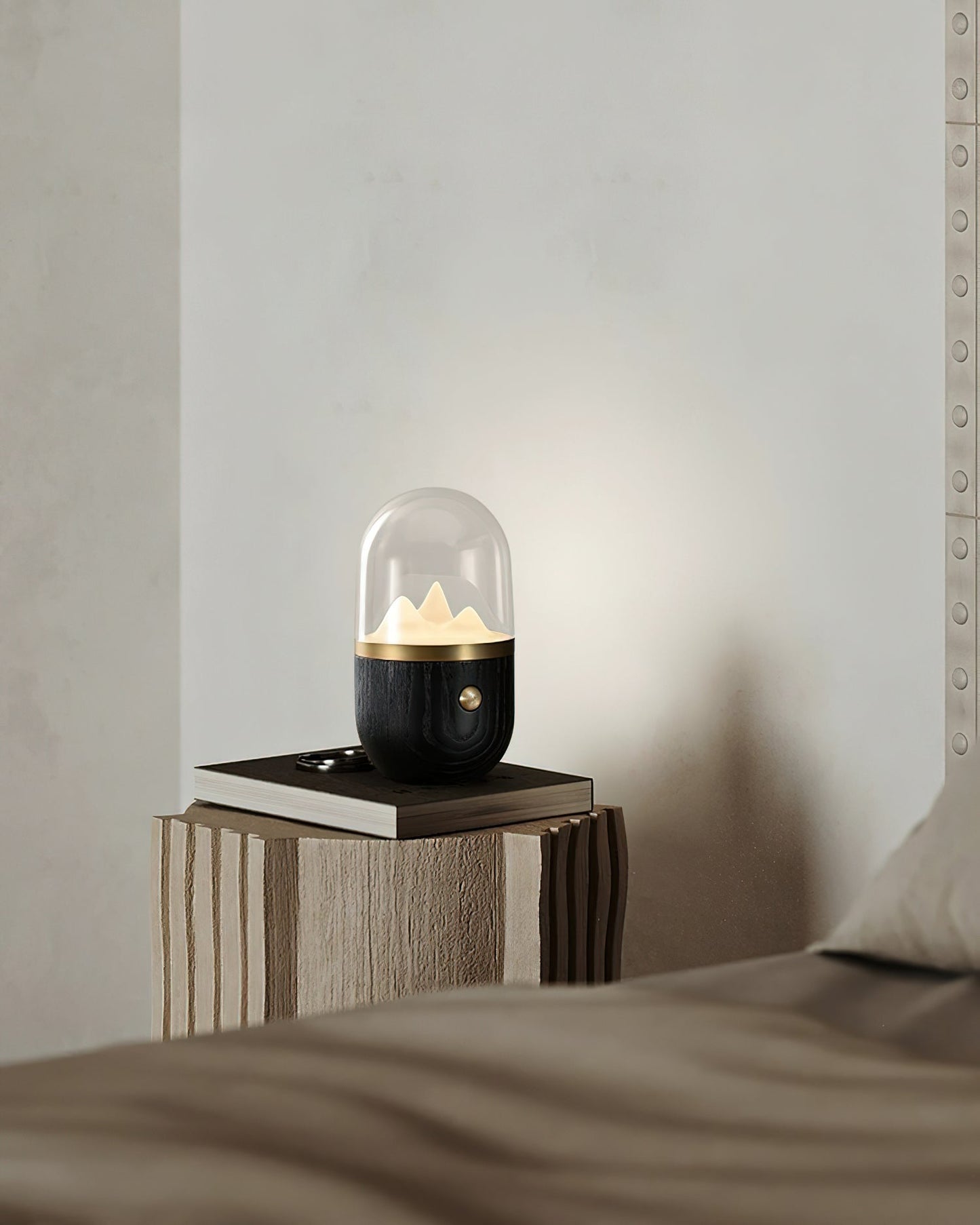 Mountain Peak Night Lamp | Acrylic & Wood | Various Colors