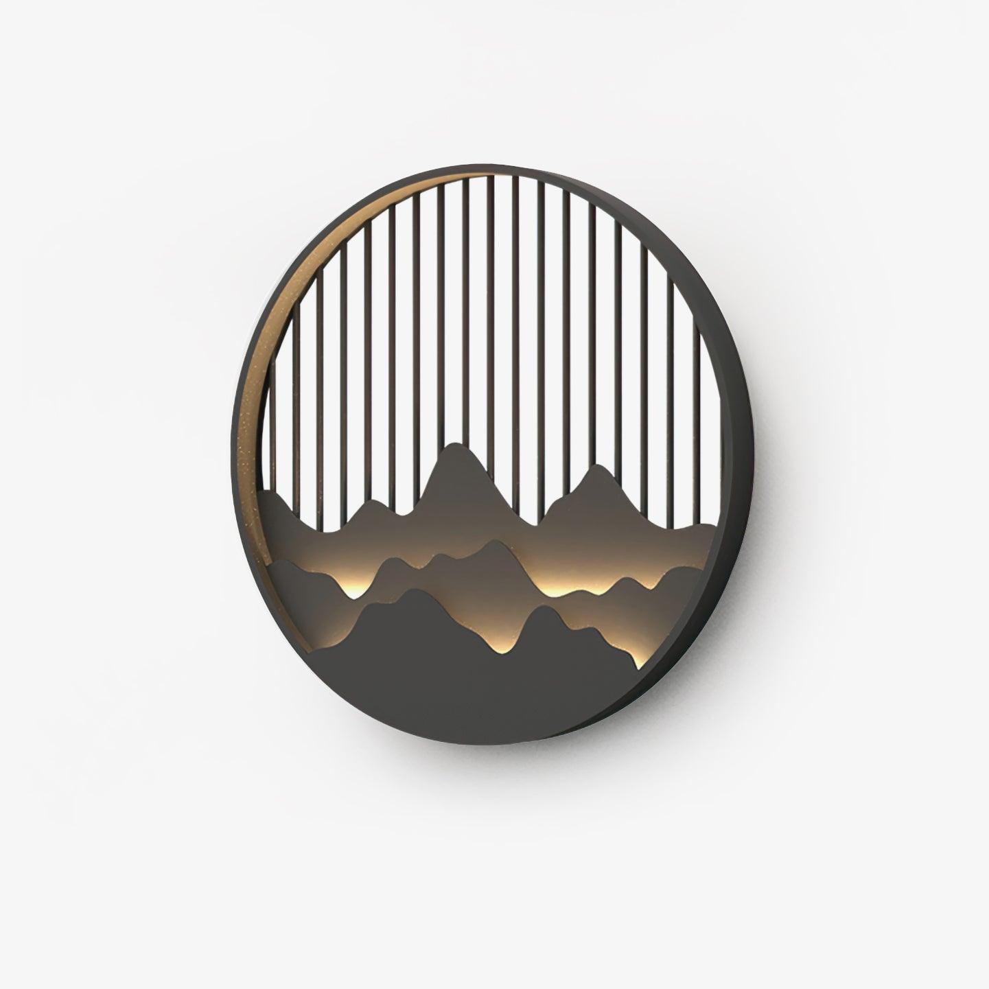 Mountain Outdoor Wall Lamp | Stainless Steel | Black