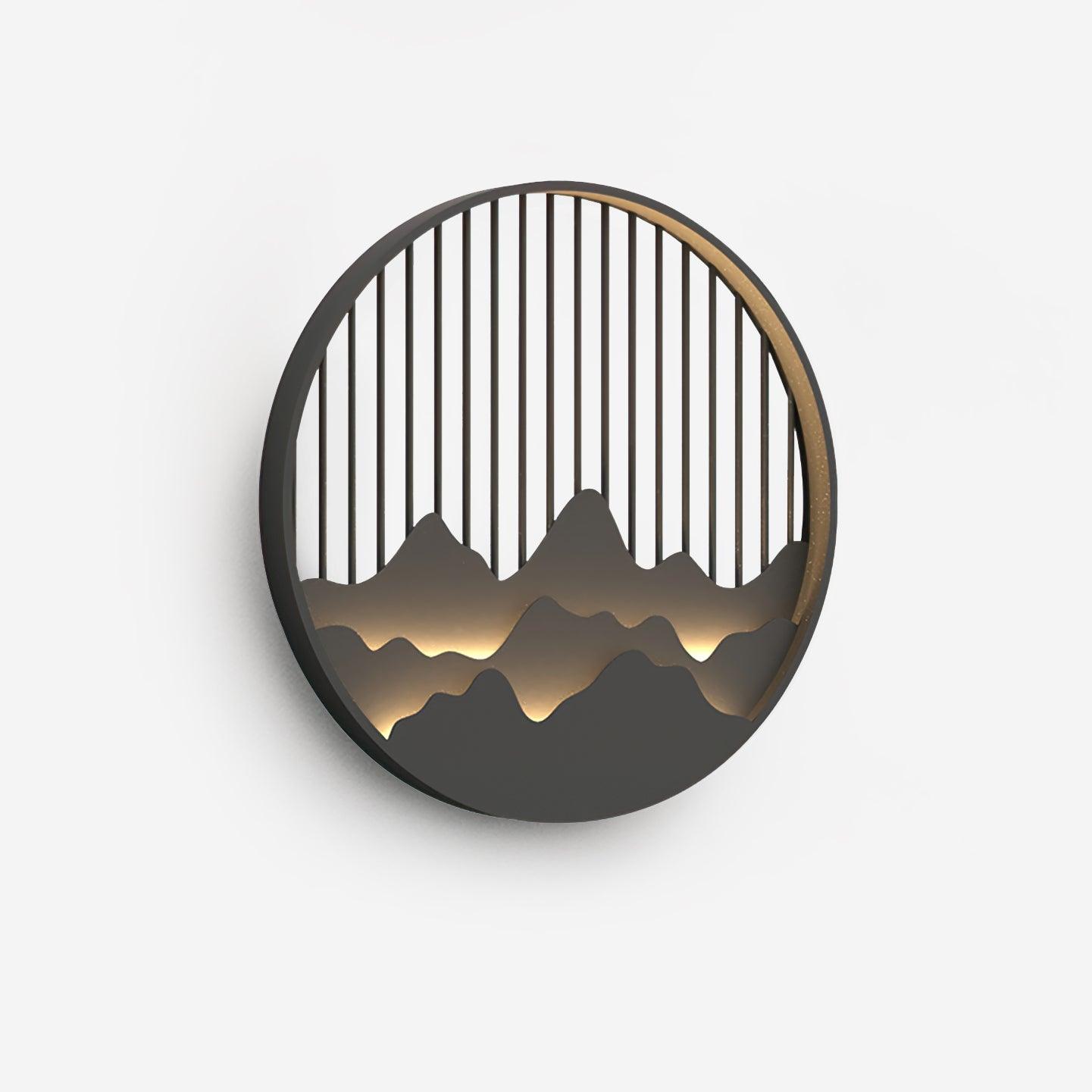 Mountain Outdoor Wall Lamp | Stainless Steel | Black