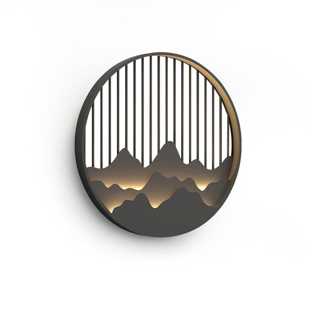 Mountain Outdoor Wall Lamp | Stainless Steel | Black