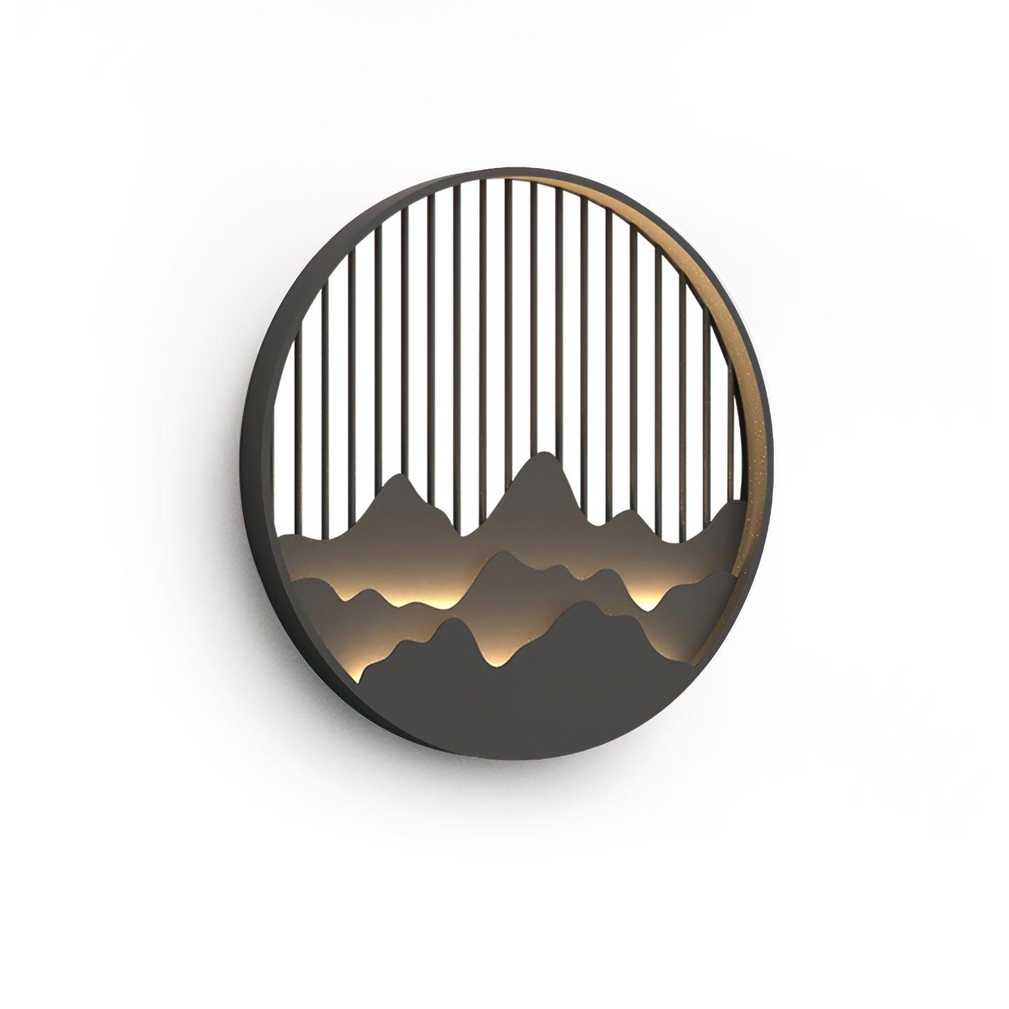 Mountain Outdoor Wall Lamp | Stainless Steel | Black