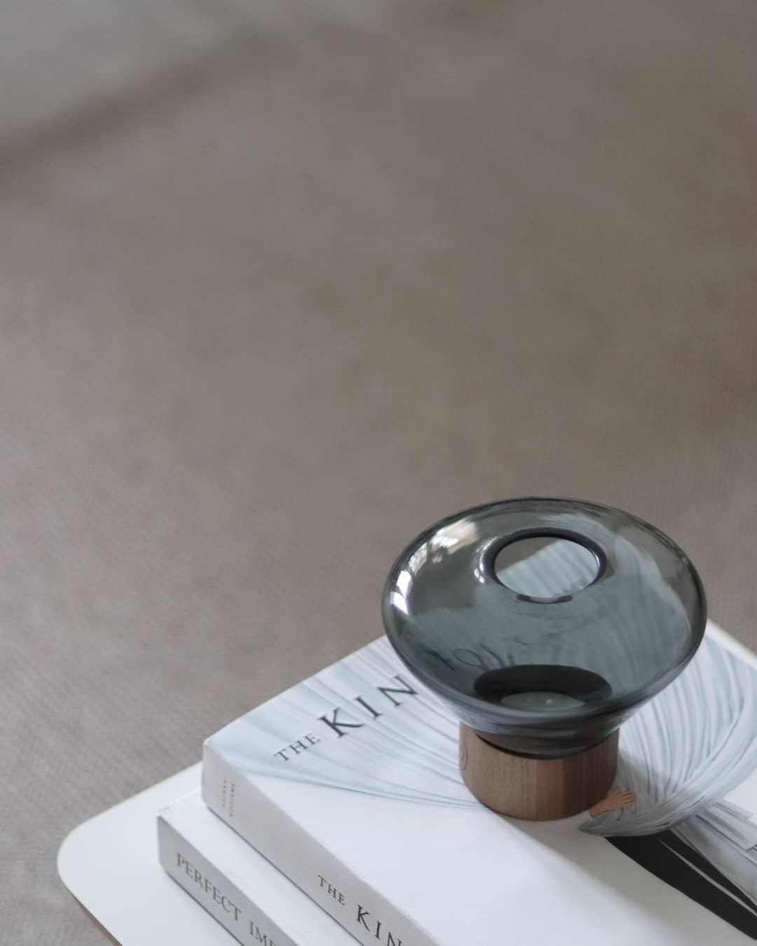 Bois Table Lamp | Wooden & Glass | Clear, Smoke Gray, Amber