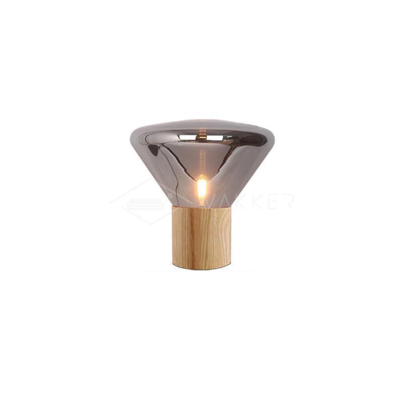 Bois Table Lamp | Wooden & Glass | Clear, Smoke Gray, Amber