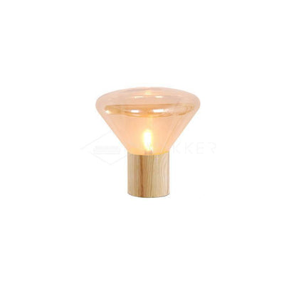 Bois Table Lamp | Wooden & Glass | Clear, Smoke Gray, Amber